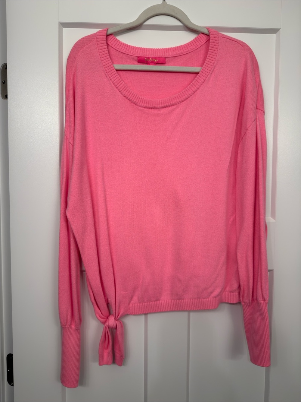 Lilly Pulitzer Nariah side knot sweater in Pink Shandy